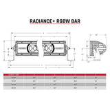 RIGID Industries Radiance + 20" Light Bar - RGBW - Fishing Monsters