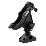 Scotty 280 Bait Caster/Spinning Rod Holder w/241 Deck/Side Mount - Black - Fishing Monsters