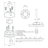 Scanstrut DS21A-P Vertical Cable Seal - Fishing Monsters