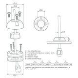 Scanstrut DS40-P Vertical Cable Seal - Fishing Monsters