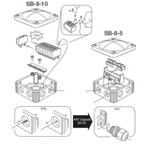 Scanstrut SB-8-10 Junction Box - Fishing Monsters