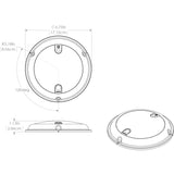 Lumitec TouchDome - Dome Light - Polished SS Finish - 2-Color White/Red Dimming - Fishing Monsters