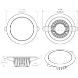 Lumitec Mirage - Flush Mount Down Light - Glass Finish/No Bezel - Warm White Dimming - Fishing Monsters