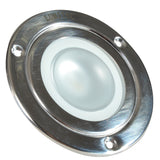 Lumitec Shadow - Flush Mount Down Light - Polished SS Finish - 3-Color Red/Blue Non Dimming w/White Dimming - Fishing Monsters