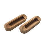 Whitecap Teak Oblong Drawer Pull - 4-1/16"L - 2 Pack - Fishing Monsters