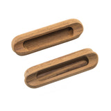 Whitecap Teak Oblong Drawer Pull - 4-1/16"L - 2 Pack - Fishing Monsters