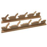 Whitecap Teak Lock-In Four-Rod Storage Rack - Fishing Monsters