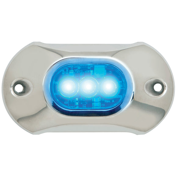 Attwood Light Armor Underwater LED Light - 3 LEDs - Blue