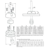 Scanstrut DS6-P Vertical Cable Seal - Fishing Monsters