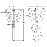 TACO Olympic 5-Rod Holder Cluster - Fishing Monsters