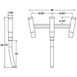 TACO Kite Fishing 3-Rod Cluster - Fishing Monsters