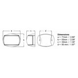 Hella Marine NaviLED Port & Starboard Pair - 2nm - Clear Lens/White Housing