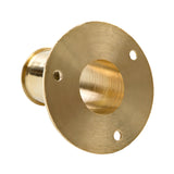 Whitecap Top-Mounted Flag Pole Socket Polished Brass - 1" ID - Fishing Monsters