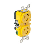 Marinco Locking Receptacle - 15A, 125V - Yellow - Fishing Monsters