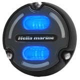 Hella Marine Apelo A2 Blue White Underwater Light - 3000 Lumens - Black Housing - Charcoal Lens w/Edge Light - Fishing Monsters