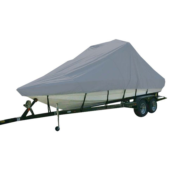 Carver Sun-DURA® Specialty Boat Cover f/21.5' Inboard Tournament Ski Boats w/Tower & Swim Platform - Grey