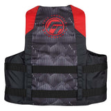 Full Throttle Adult Nylon Life Jacket - L/XL - Red/Black - Fishing Monsters