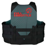 Full Throttle Adult Rapid-Dry Life Jacket - S/M - Grey/Black - Fishing Monsters