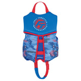 Full Throttle Child Rapid-Dry Flex-Back Life Jacket - Blue - Fishing Monsters