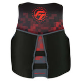 Full Throttle Men's Rapid-Dry Flex-Back Life Jacket - XL - Black/Red - Fishing Monsters