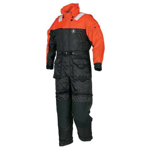 Mustang Deluxe Anti-Exposure Coverall & Work Suit - Orange/Black - XXXL