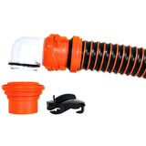 Camco RhinoEXTREME 15' Sewer Hose Kit w/Swivel Fitting 4 In 1 Elbow Caps - Fishing Monsters