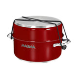 Magma Nestable 10 Piece Induction Non-Stick Enamel Finish Cookware Set - Magma Red - Fishing Monsters