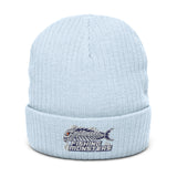 Ribbed Knit Beanie - Fishing Monsters