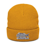 Ribbed Knit Beanie - Fishing Monsters