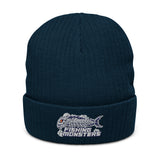 Ribbed Knit Beanie - Fishing Monsters