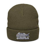 Ribbed Knit Beanie - Fishing Monsters