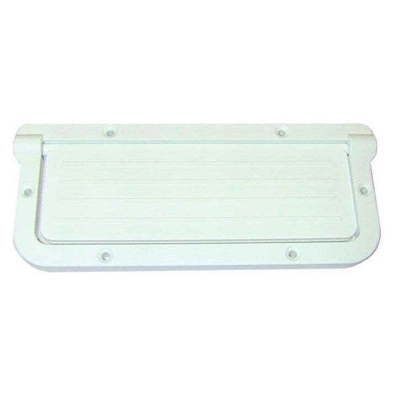 T-H Marine Large Rectangular Scupper - White - Fishing Monsters