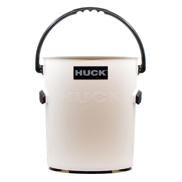 HUCK Performance Bucket - Tuxedo - White w/Black Handle - Fishing Monsters