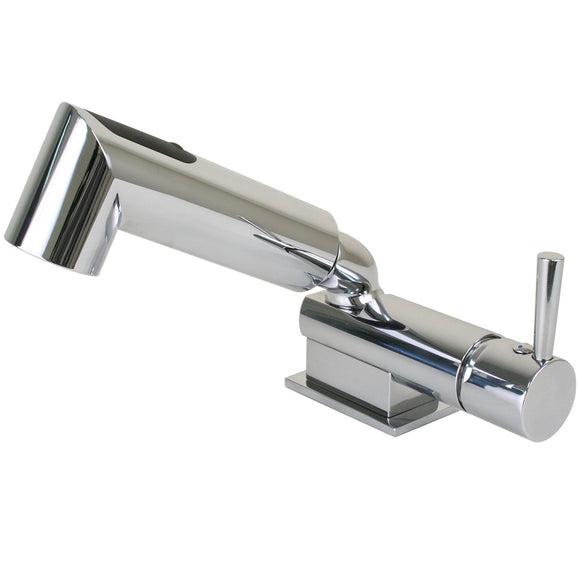 Scandvik Minimalistic Compact Single Level Mixer - Faucet & Shower Combo - Chrome - Fishing Monsters