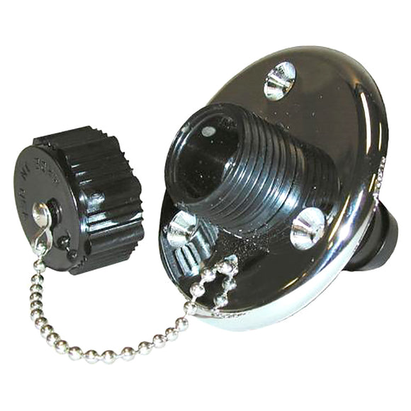 T-H Marine Washdown Valve w/Chrome Base - Fishing Monsters