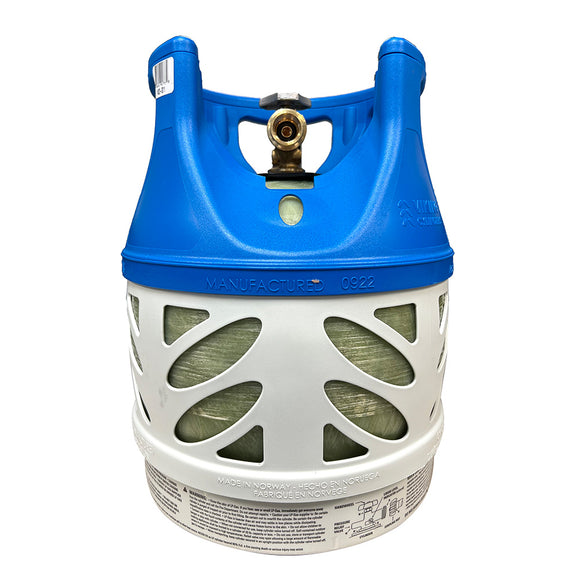 Viking Cylinders 11lb Vertical Fiberglass Composite LPG Cylinder w/Type 1 Valve - OPD, DOT, TC Approved - Fishing Monsters