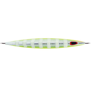 Williamson Kensaki 120 Jig - 5.25" - 4.25oz - UV Chartreuse Glow Zebra - Fishing Monsters