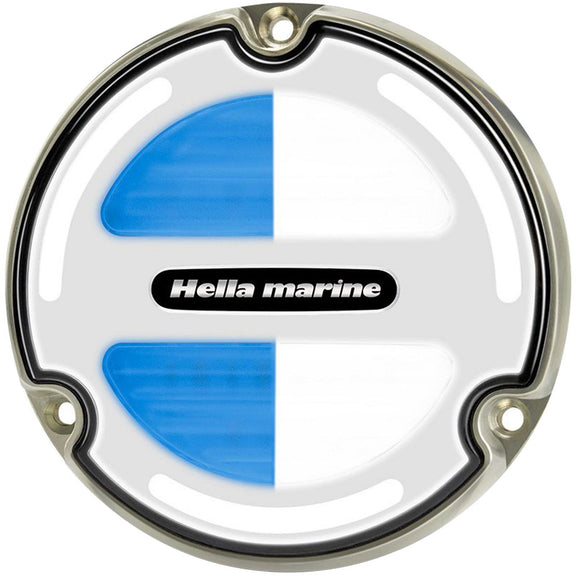 Hella Marine Apelo A3 White/Blue Underwater Light - Bronze - White Lens - Fishing Monsters