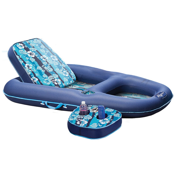 Aqua Leisure Ultimate 2-in-1 Lounge & Caddy - Hibiscus Flip - Fishing Monsters