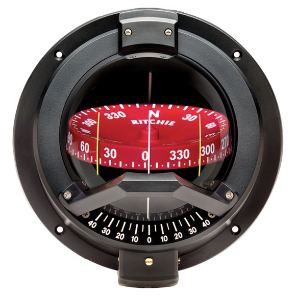 Ritchie BN-202 Navigator Compass - Bulkhead Mount - Black - Fishing Monsters