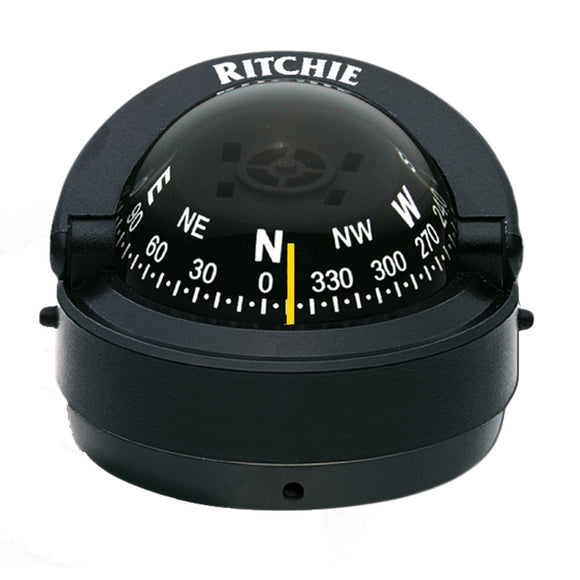 Ritchie S-53 Explorer Compass - Surface Mount - Black - Fishing Monsters