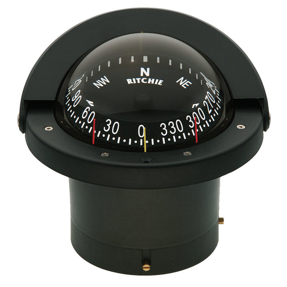 Ritchie FN-203 Navigator Compass - Flush Mount - Black - Fishing Monsters