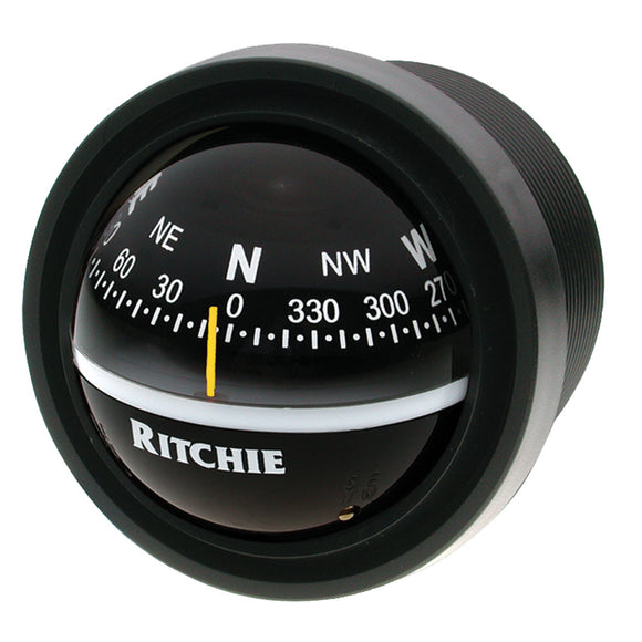 Ritchie V-57.2 Explorer Compass - Dash Mount - Black - Fishing Monsters