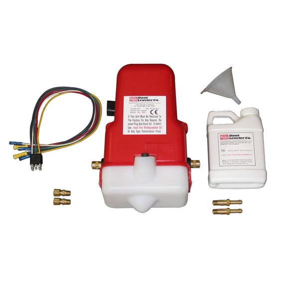 Boat Leveler 12vdc Universal Trim Tab Pump with Oil and Hose Fittings - Fishing Monsters