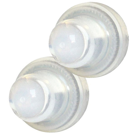 Blue Sea 4135 Push Button Reset Only Circuit Breaker Boot - Clear- 2-Pack - Fishing Monsters