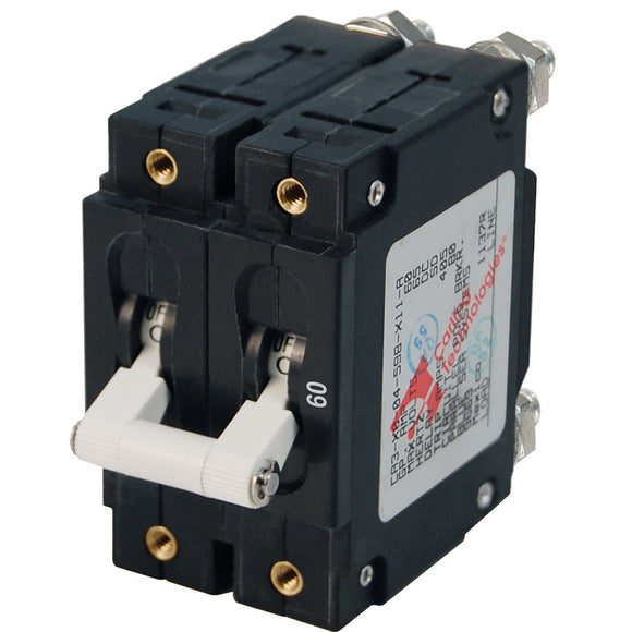 Blue Sea 7254 C-Series Double Pole Circuit Breaker - 60A - Fishing Monsters