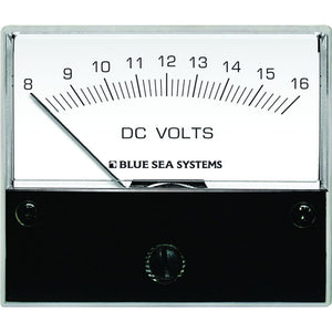 Blue Sea 8003 DC Analog Voltmeter - 2-3/4" Face, 8-16 Volts DC - Fishing Monsters