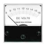 Blue Sea 8028 DC Analog Micro Voltmeter - 2" Face, 8-16 Volts DC - Fishing Monsters