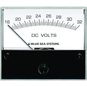 Blue Sea 8240 DC Analog Voltmeter - 2-3/4" Face, 18-32 Volts DC - Fishing Monsters