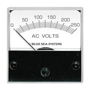 Blue Sea 8245 AC Analog Micro Voltmeter - 2" Face, 0-250 Volts AC - Fishing Monsters